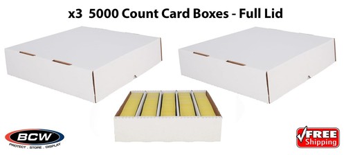 Bcw 5000 count card boxes - 3,